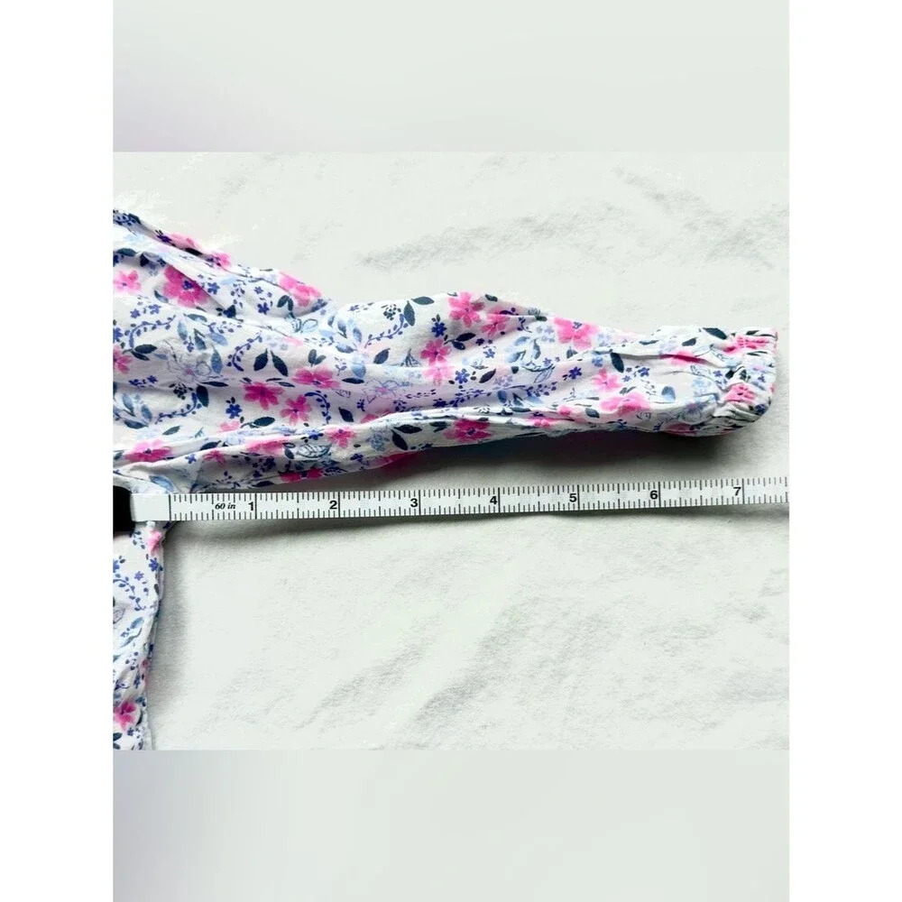 OshKosh Baby Girl Floral Top & Long Sleeve Bodysuit Lot – Size 12M
